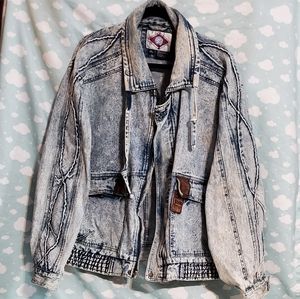 VINTAGE 80's HORIZON JEAN JACKET